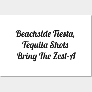 Beachside Fiesta, Tequila Shots Bring The Zest-A Posters and Art